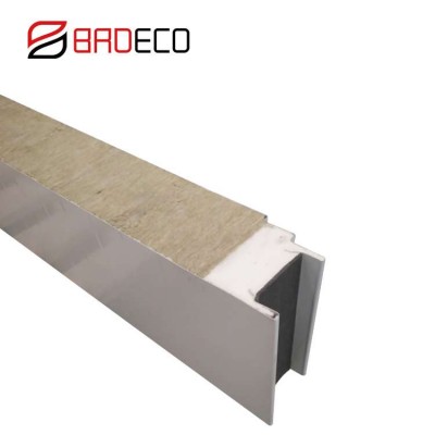 china manufacturer fireproof 100mm rock wool sandwich panel