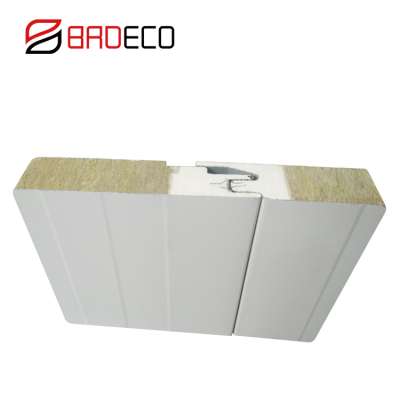 A Class Fireproof Outlets PU Seal Rock Wool Insulation Panel