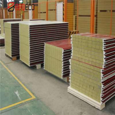 Fireproof Factory Price Thermal PU Seal Rock Wool Insulation Panel