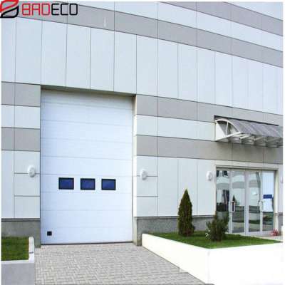 Wholesale With Window Security Sectional PU Industrial Door