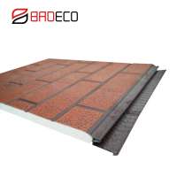 PU Metal siding sandwich panel for steel structure housing, sentry box, villas, building walls