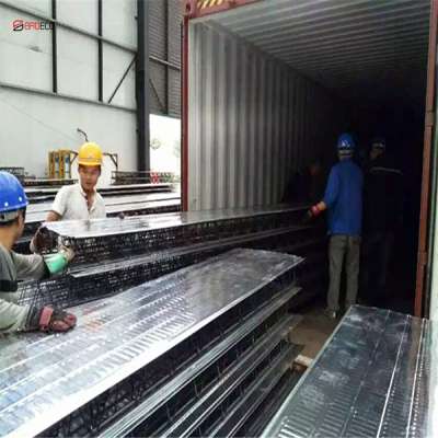 Steel bar truss deck for factory building