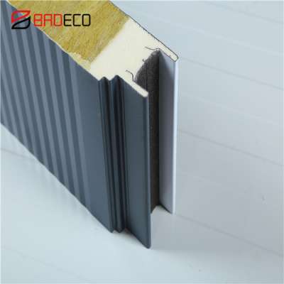 Energy-saving Outlets CE PU Seal Z-lock Rock Wool Wall Panel